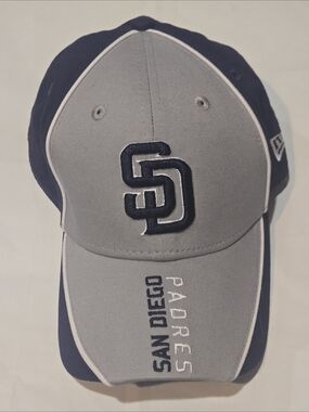 New Era 9FORTY San Diego Padres MLB Adjustable Cap Hat One Size Gray/Navy